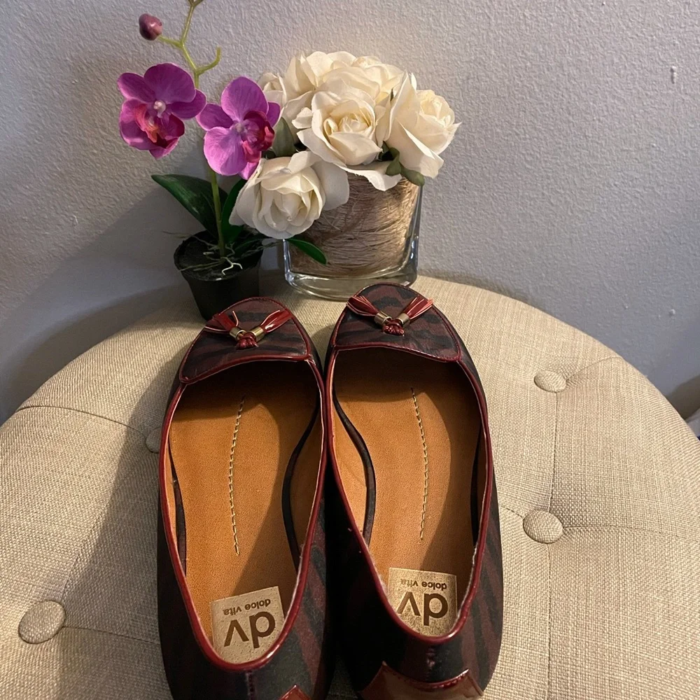 Dolce Vita Striped Loafers - Size 8.5 - Picture 3 of 13